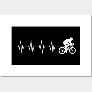 Cyclist Heartbeat w Posters and Art